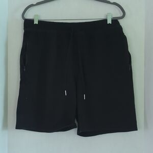 Eddie Bauer Sleepwear Black Knit Shorts w Drawstring Size L